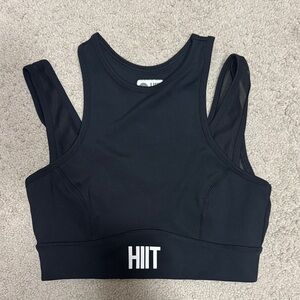 HIIT Women’s Black Sports Bra Size M